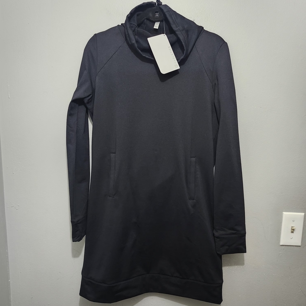 Fabletics Liora Black Long Sleeve Mini Dress Size S